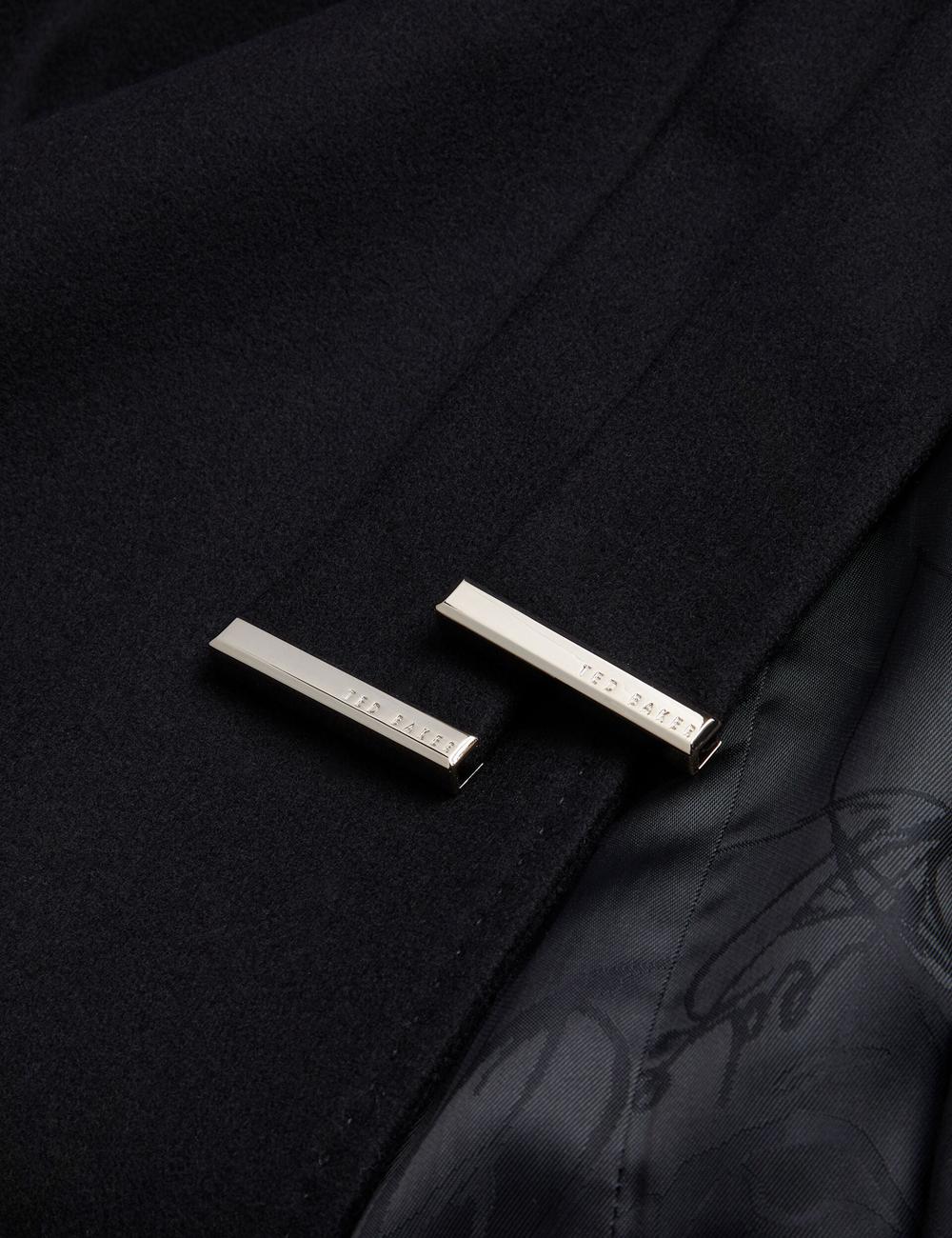 Abrigos Ted Baker ROSELL Wool Mujer Negras | FJPU-08457