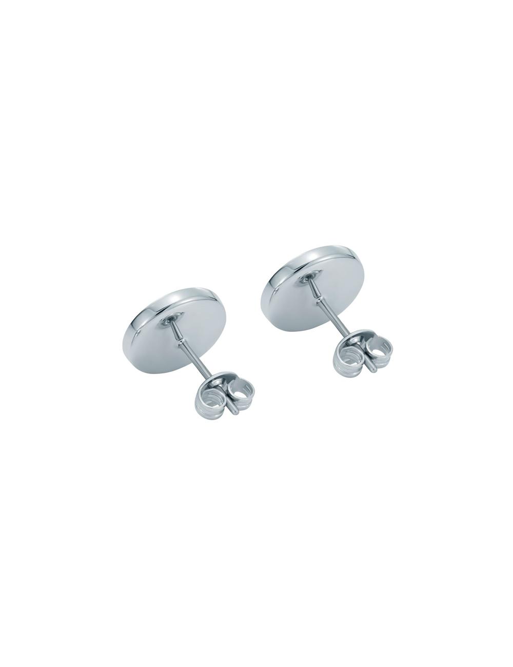 Aretes Ted Baker CHERELLE - Branded Crystal Button Stud Mujer Plateadas | ZVEH-67589