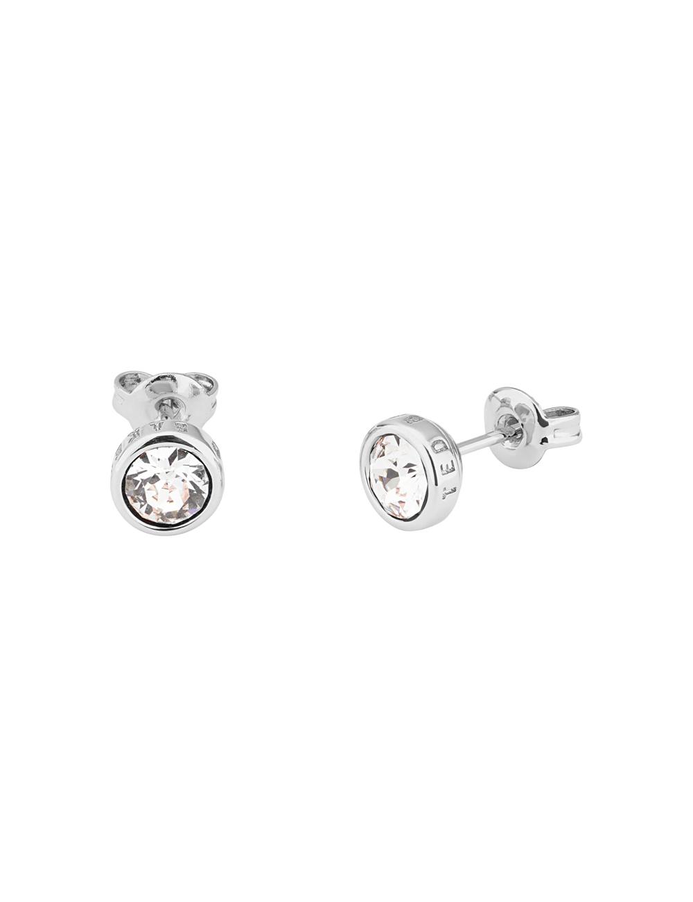 Aretes Ted Baker SINAA - Solitaire Crystal Stud Mujer Plateadas | WHPZ-30194