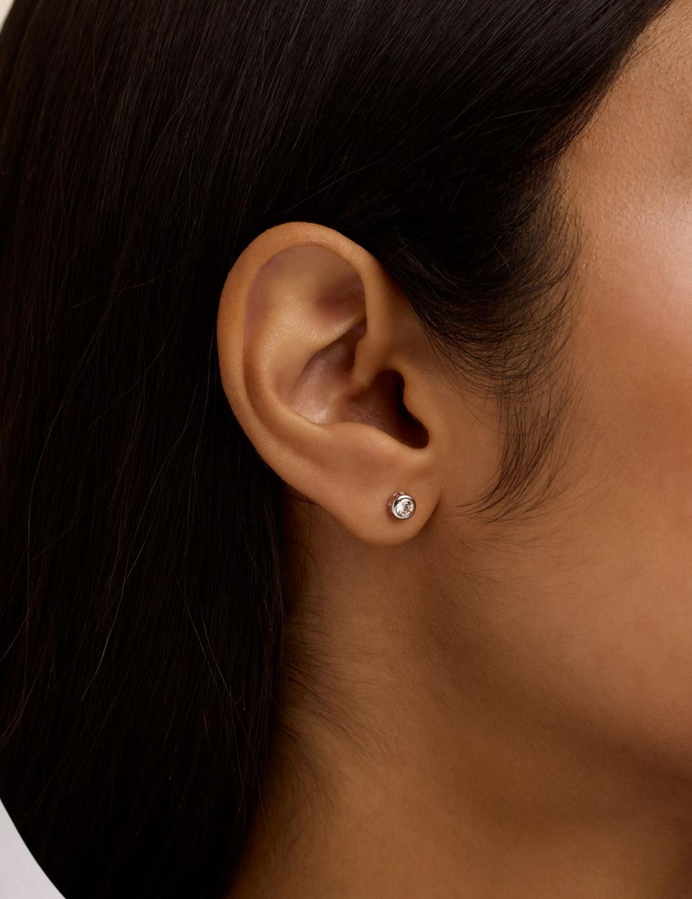 Aretes Ted Baker SINEE - Mini Crystal Stud Mujer Plateadas | THBV-41657