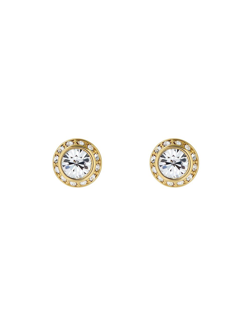 Aretes Ted Baker SOLETIA - Solitaire Sparkle Crystal Stud Mujer Doradas | XOSM-68714