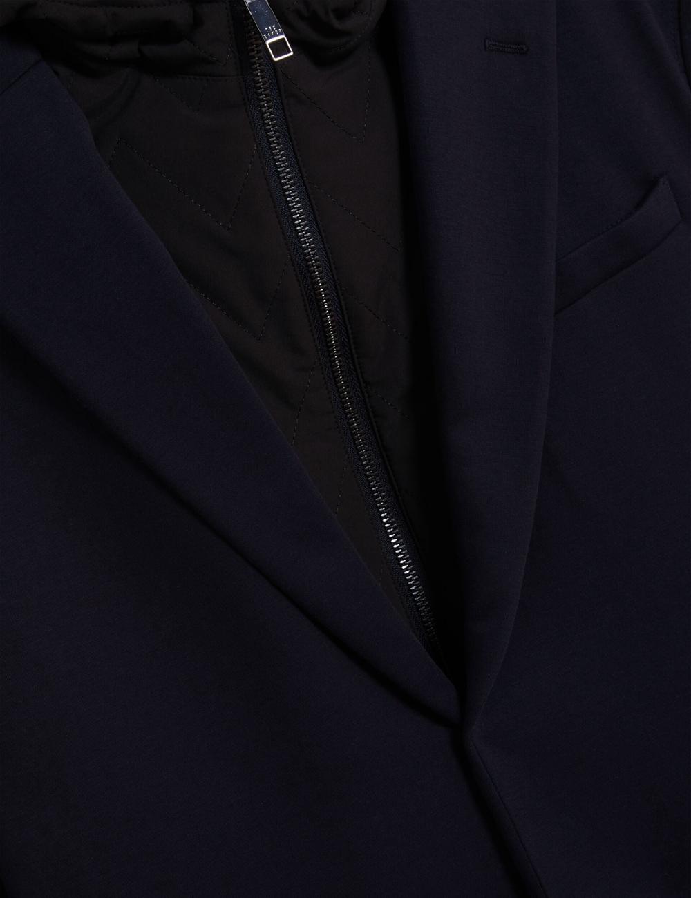 Blazers Ted Baker ASHB - Jersey Blazer With Zip-Up Hooded Liner Hombre Azul Marino | HMEO-07368