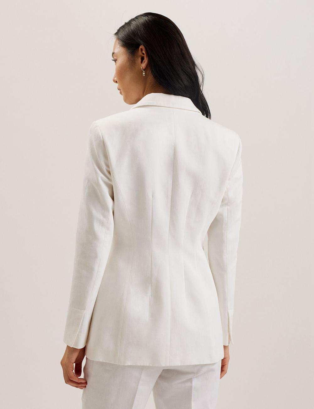 Blazers Ted Baker MUSUB - Tailored with Faux Pockets Mujer Blancas | GMIJ-08497