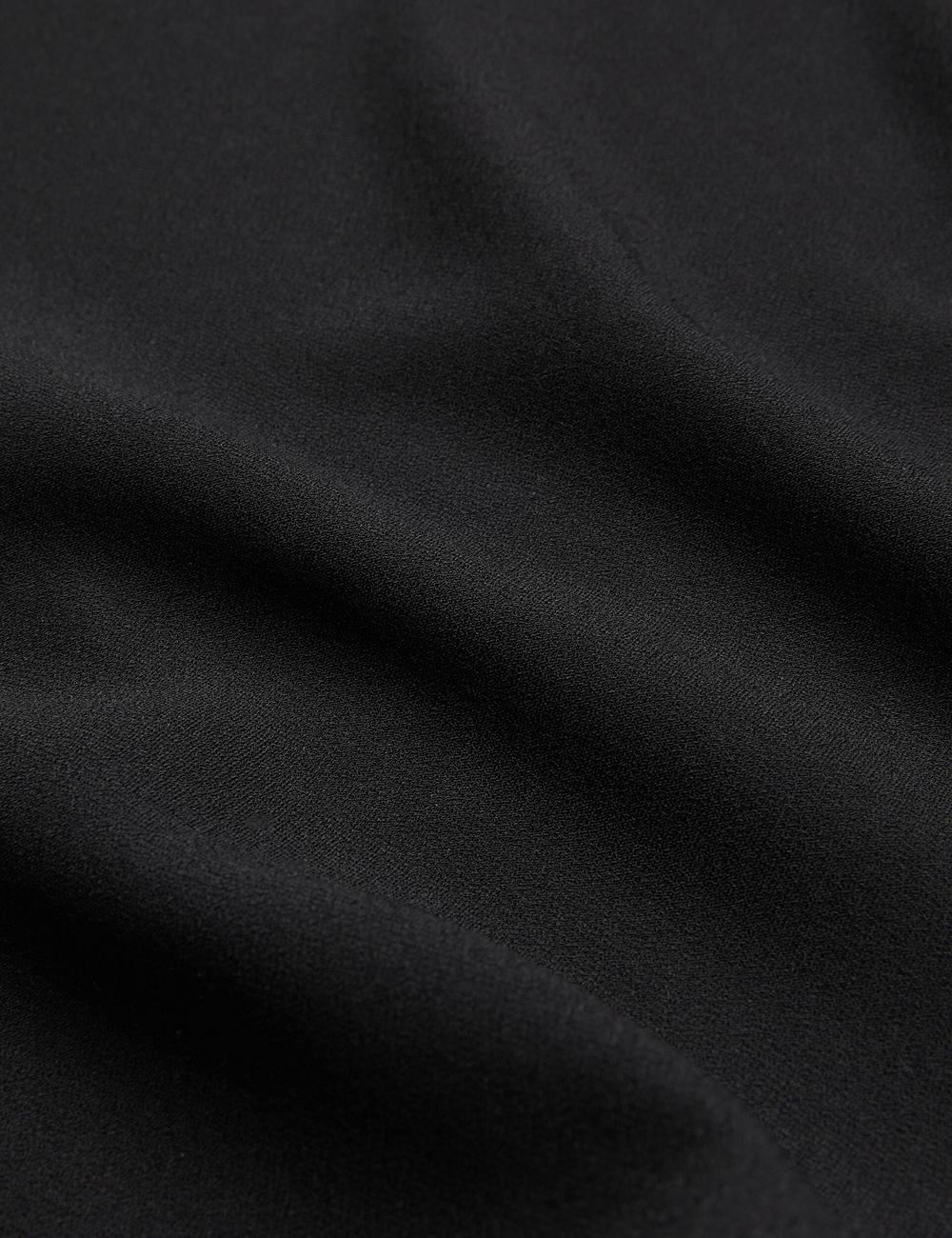 Blusa Ted Baker CHERIKA - Batwing Short Sleeve Satin Mujer Negras | BTDI-87602