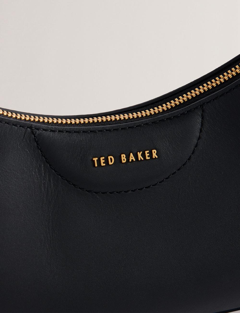 Bolsa De Hombro Ted Baker ESSIY - Leatheruette With Webbing Strap Mujer Negras | TJQR-09621