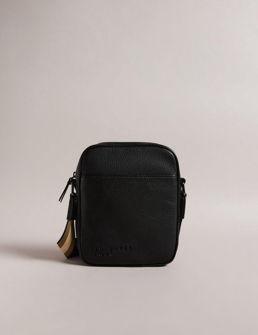 Bolsa De Hombro Ted Baker KIIAN - Small Reporter Webbing Hombre Negras | UYJO-76245