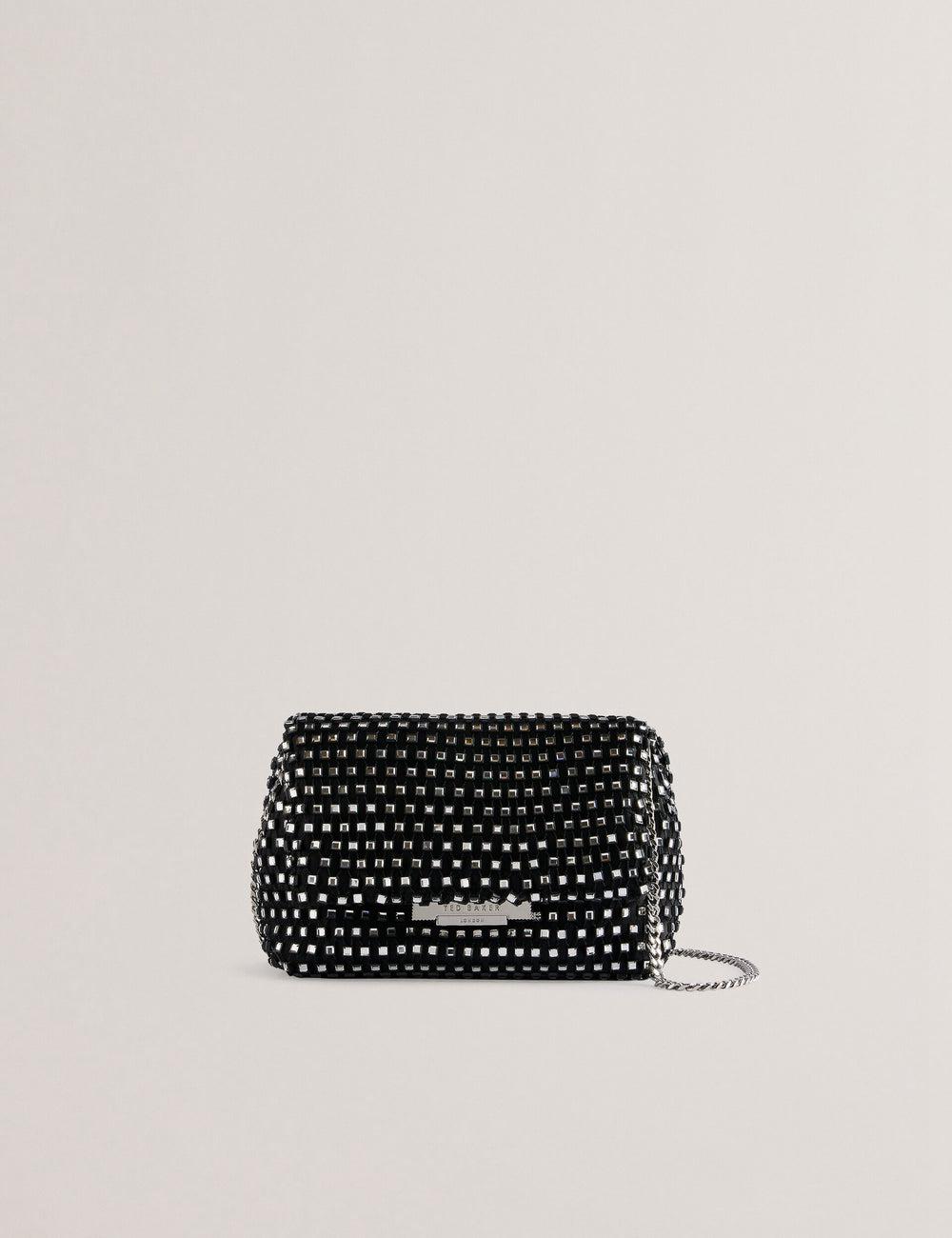 Bolsas Hombro Ted Baker GLITSZI - Crystal Cage Mini Mujer Negras | TGEB-36497