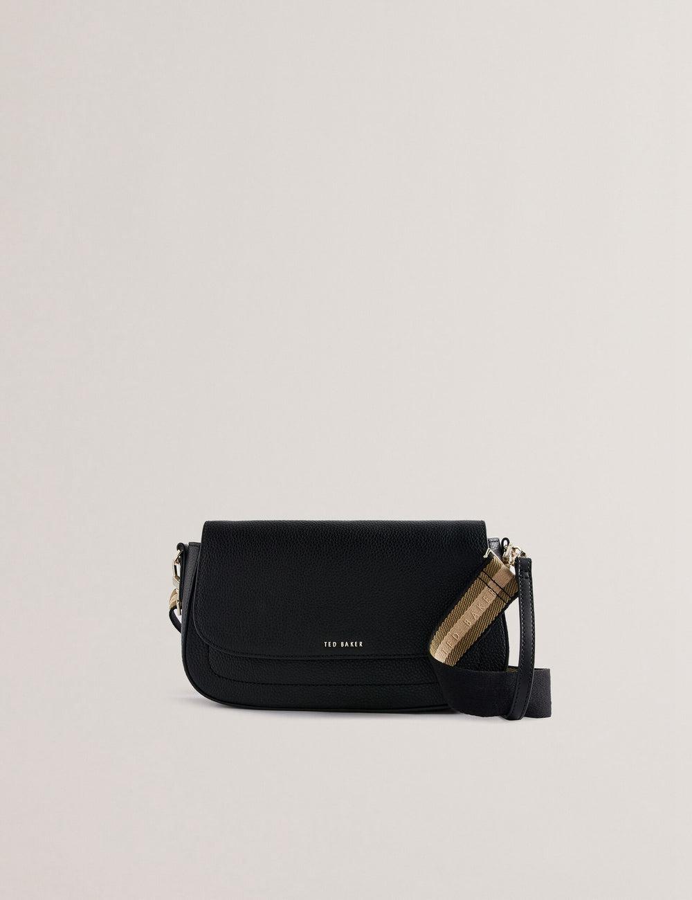 Bolso Satchel Ted Baker DARILIE - Leather Webbing East West Satchel Mujer Negras | FOHX-27361