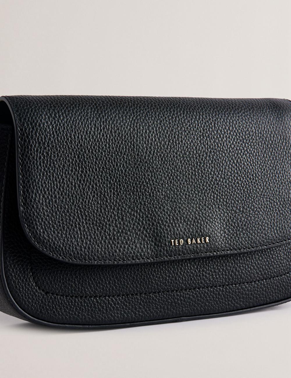 Bolso Satchel Ted Baker DARILIE - Leather Webbing East West Satchel Mujer Negras | FOHX-27361