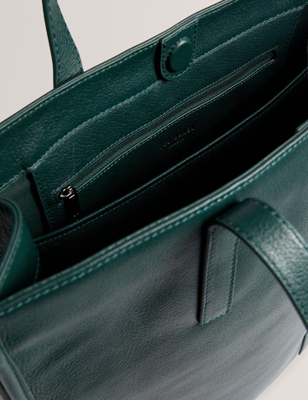 Bolso Tote Ted Baker GRIFFIS - Tall Grained Leather Hombre Verde | LGCB-74186