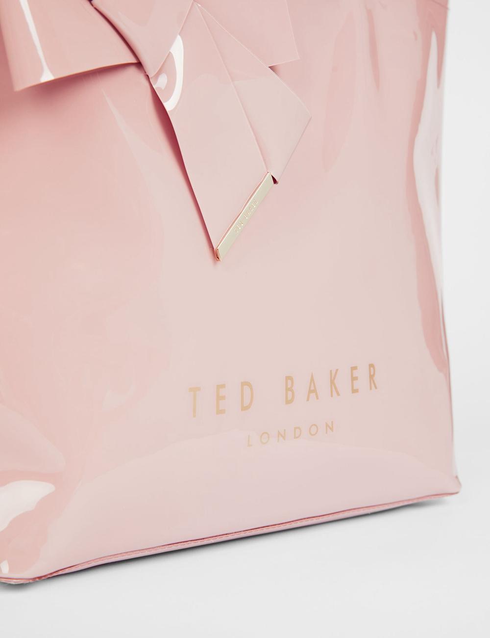 Bolso Tote Ted Baker NICON - Knot Bow Vinyl Icon Mujer Rosas | BRVT-60379