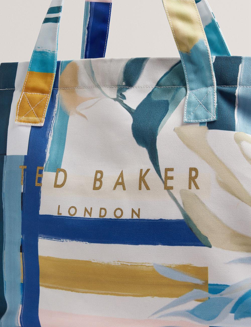 Bolso Tote Ted Baker SHELYSS - Printed Beach & Flip Flops Set Mujer Verde | TZPX-74285