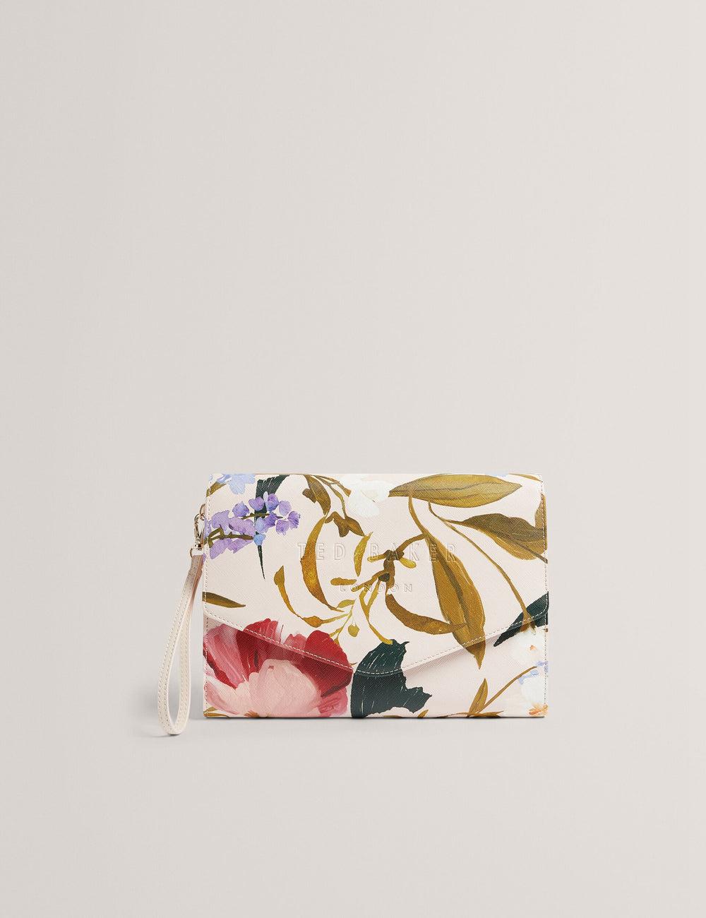 Bolsos De Mano Ted Baker POSEII - Floral Print Envelope Icon Clutch Mujer Rosas | XZLE-83074