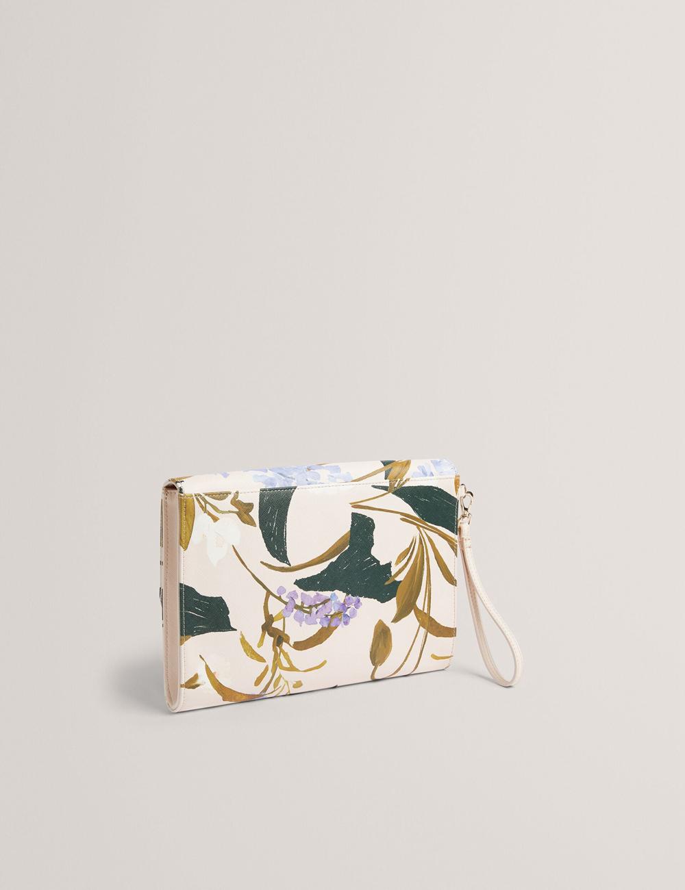 Bolsos De Mano Ted Baker POSEII - Floral Print Envelope Icon Clutch Mujer Rosas | XZLE-83074