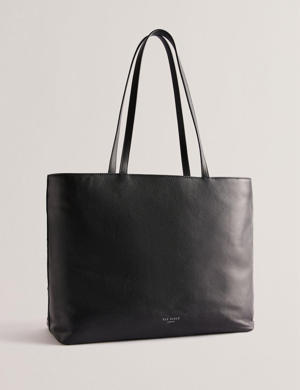 Bolsos Shopper Ted Baker STALIE - Stitch Detail Leather Large Shopper Mujer Negras | CIYJ-15724