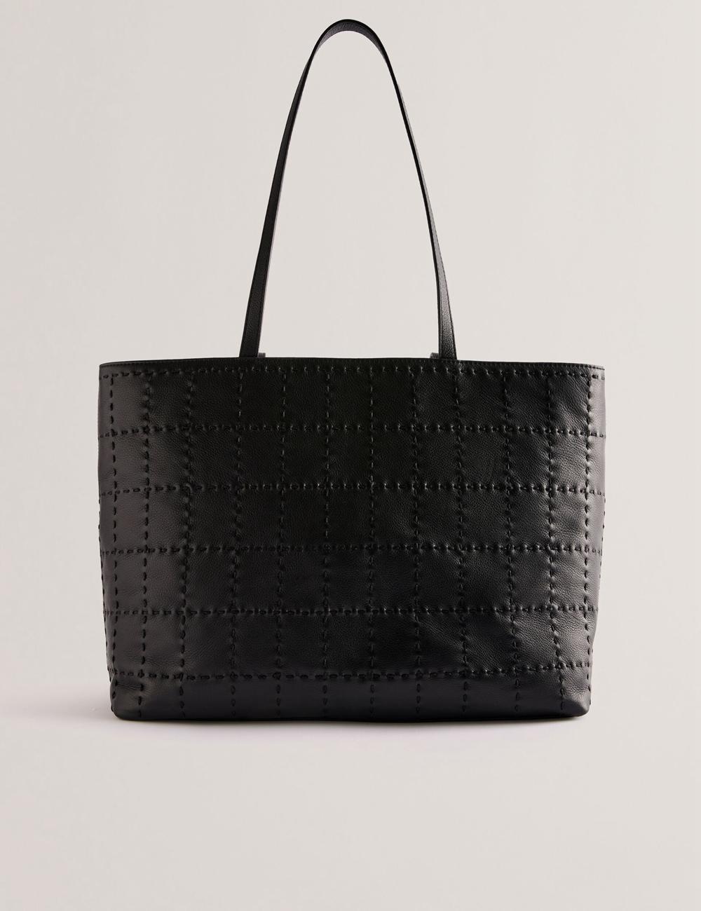 Bolsos Shopper Ted Baker STALIE - Stitch Detail Leather Large Shopper Mujer Negras | CIYJ-15724
