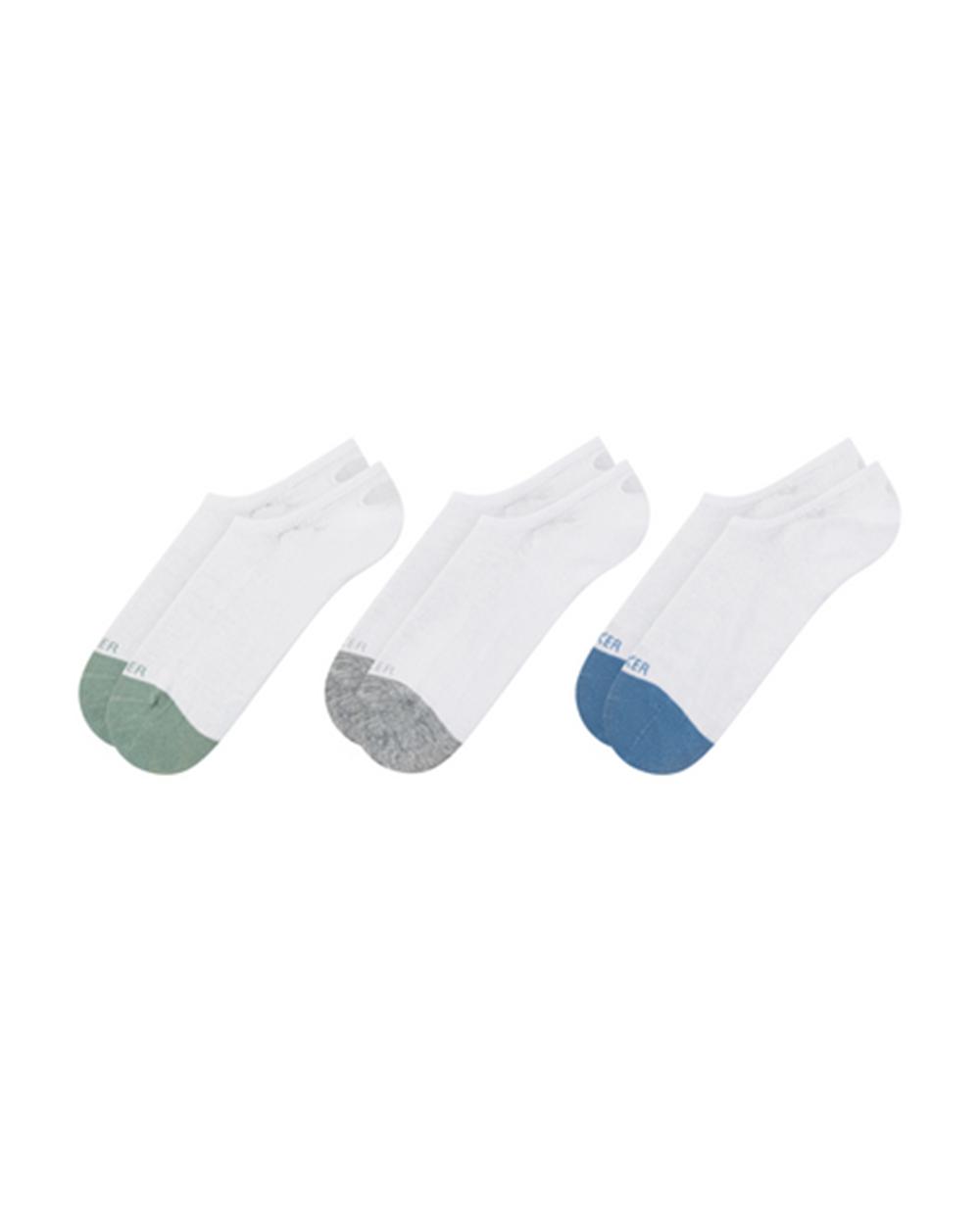 Calcetines Ted Baker 3 Pack Branded Liner Trainer Hombre Blancas | VBJG-21680