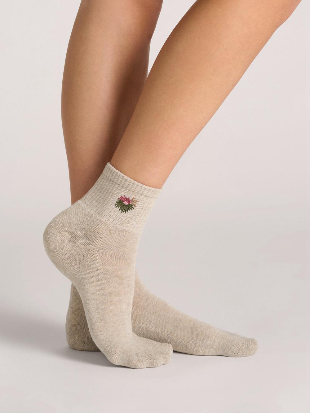 Calcetines Ted Baker 3 Pack Cushioned Sole High Ankle Crew Mujer Rosas | LBKD-65817