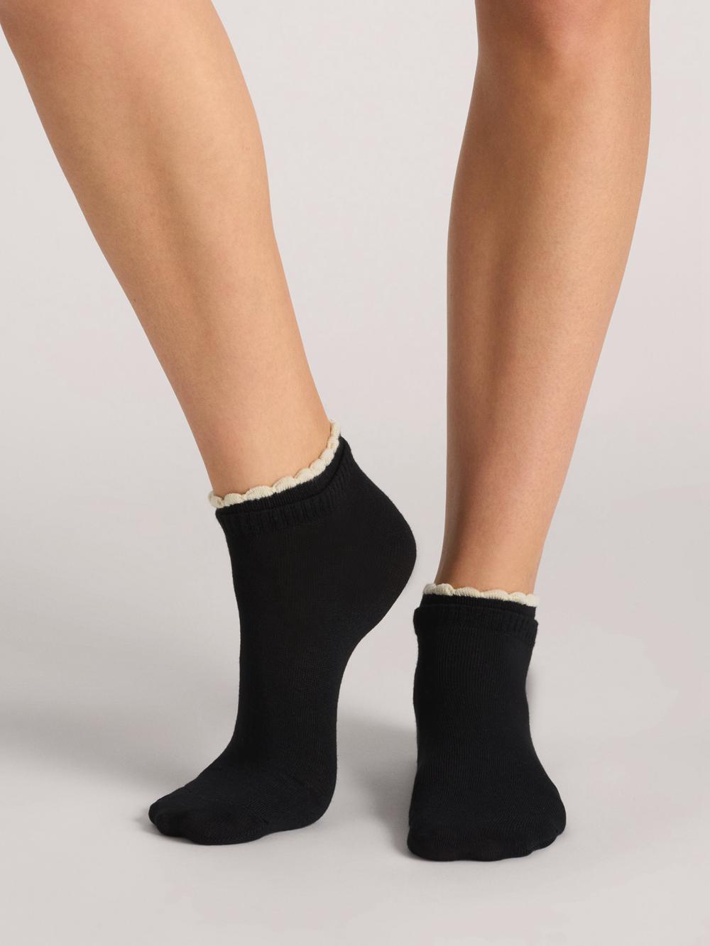 Calcetines Ted Baker 3 Pack Scalloped Low Cut Ankle Mujer Negras | FPTX-41809