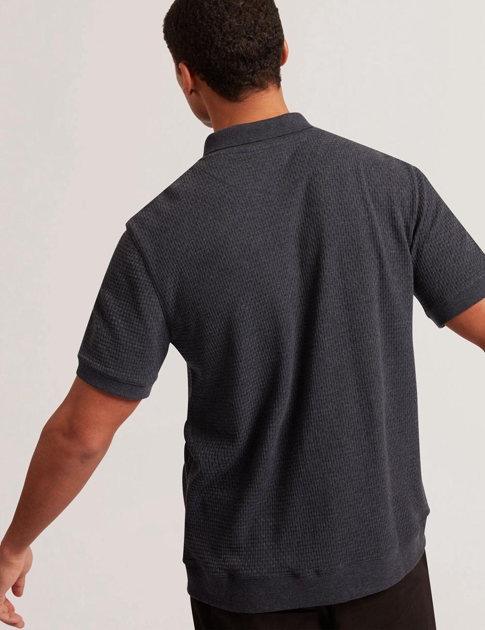 Camisa Polo Ted Baker CONNYR - Short Sleeve Button Through Hombre Azul Marino | CKET-14903