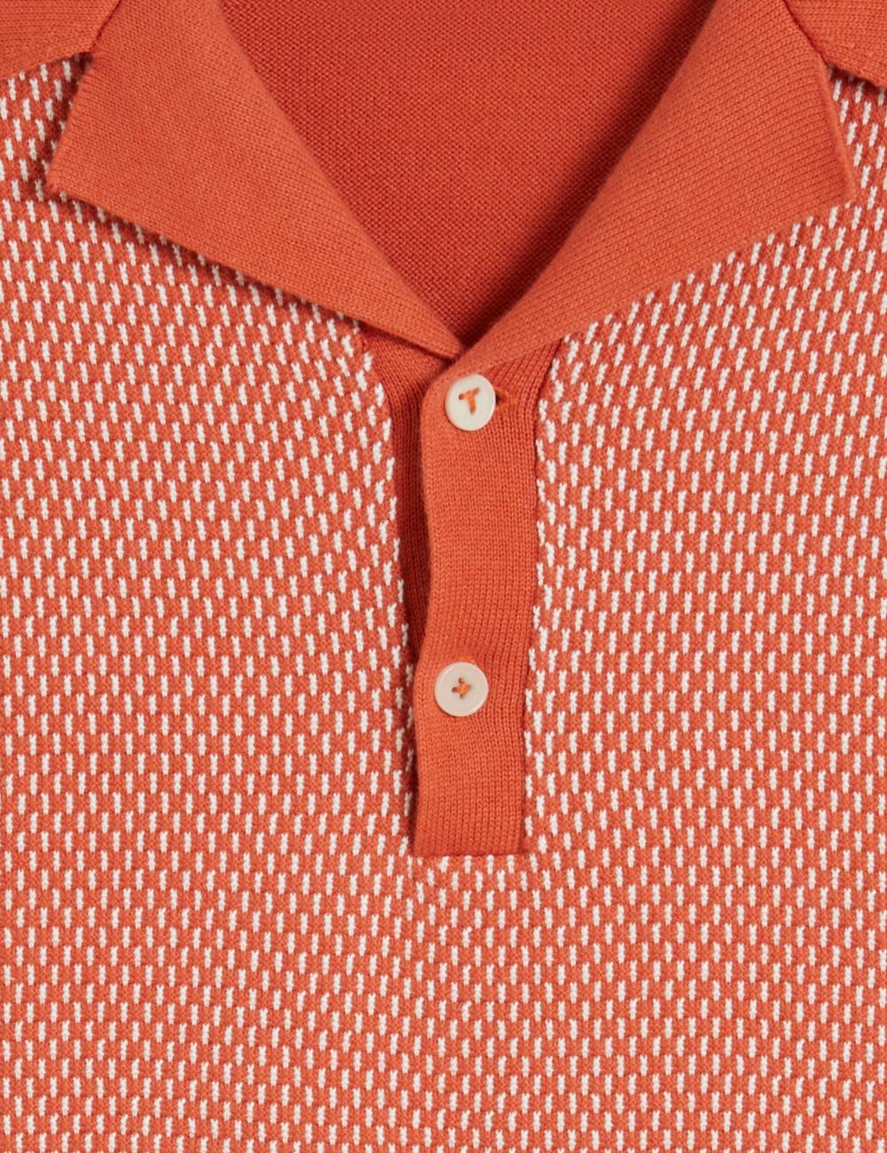 Camisa Polo Ted Baker GREGRY - Short Sleeve Small Stitch Knitted Hombre Rojas | XKCF-78631
