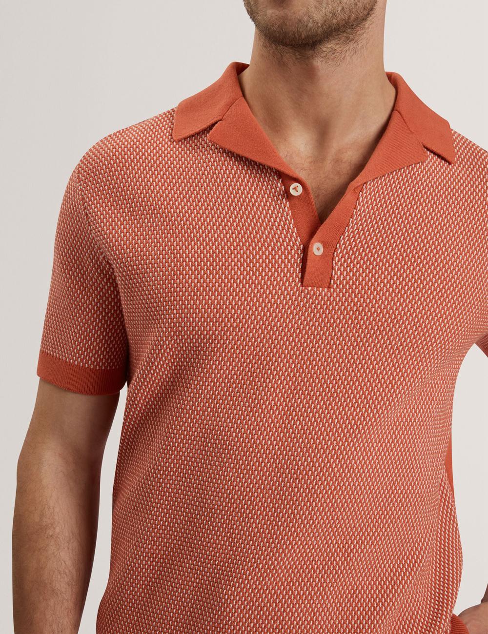 Camisa Polo Ted Baker GREGRY - Short Sleeve Small Stitch Knitted Hombre Rojas | XKCF-78631
