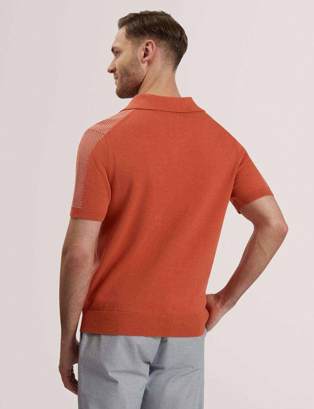 Camisa Polo Ted Baker GREGRY - Short Sleeve Small Stitch Knitted Hombre Rojas | XKCF-78631