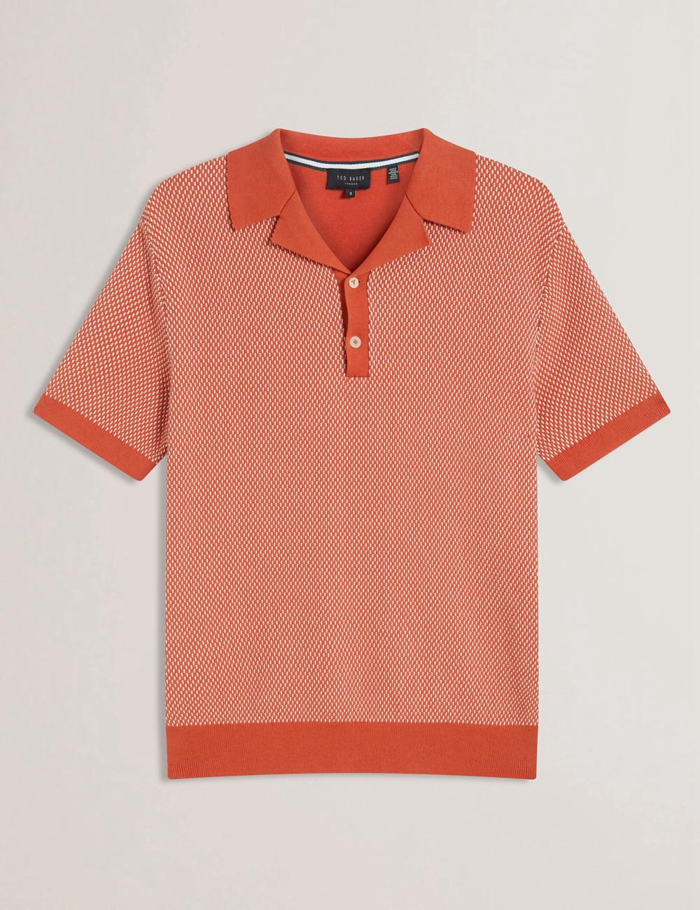 Camisa Polo Ted Baker GREGRY - Short Sleeve Small Stitch Knitted Hombre Rojas | XKCF-78631