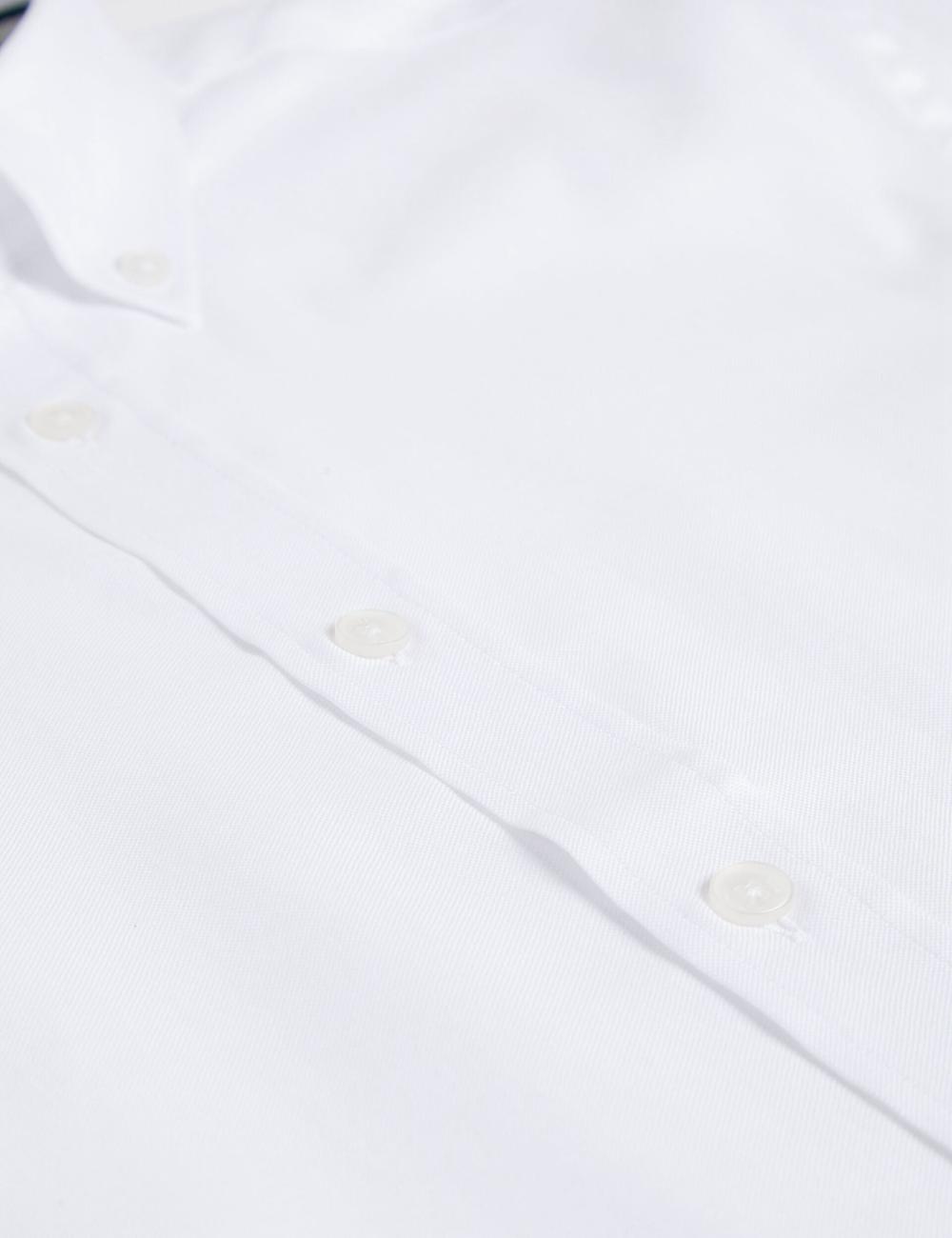 Camisas Ted Baker ALDGTE - Short Sleeve Cotton Oxford Hombre Blancas | ZMSR-04976