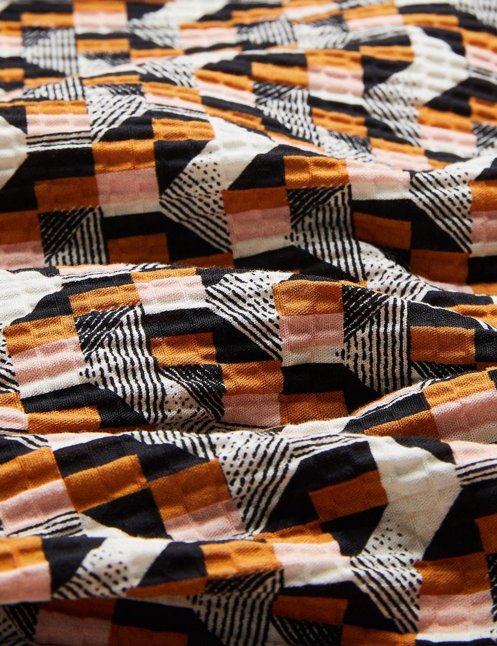 Camisas Ted Baker GASTONS - Short Sleeve Geo Print Seersucker Hombre Rosas | FKAW-05248