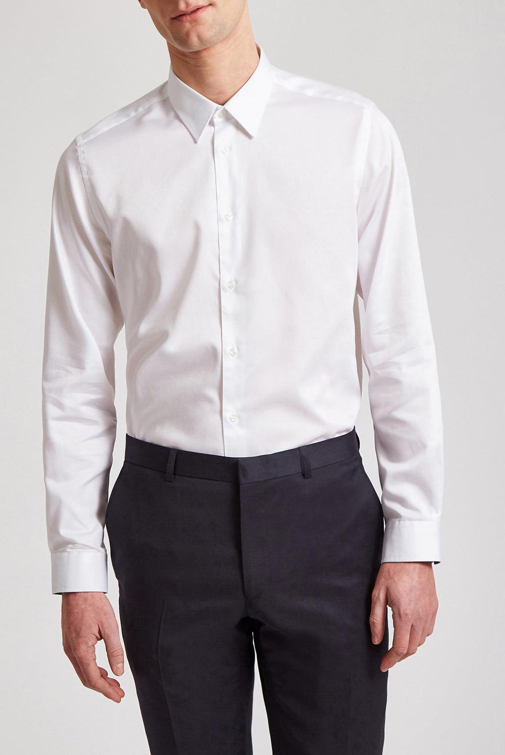 Camisas Ted Baker HOLMER - Regular Fit White Long Sleeve Hombre Blancas | NCAR-34872