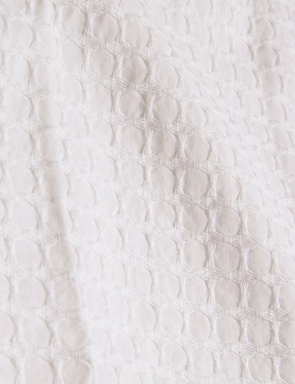 Camisas Ted Baker OISE - Textured Grid Cotton Short Sleeve Hombre Blancas | LXEU-72418