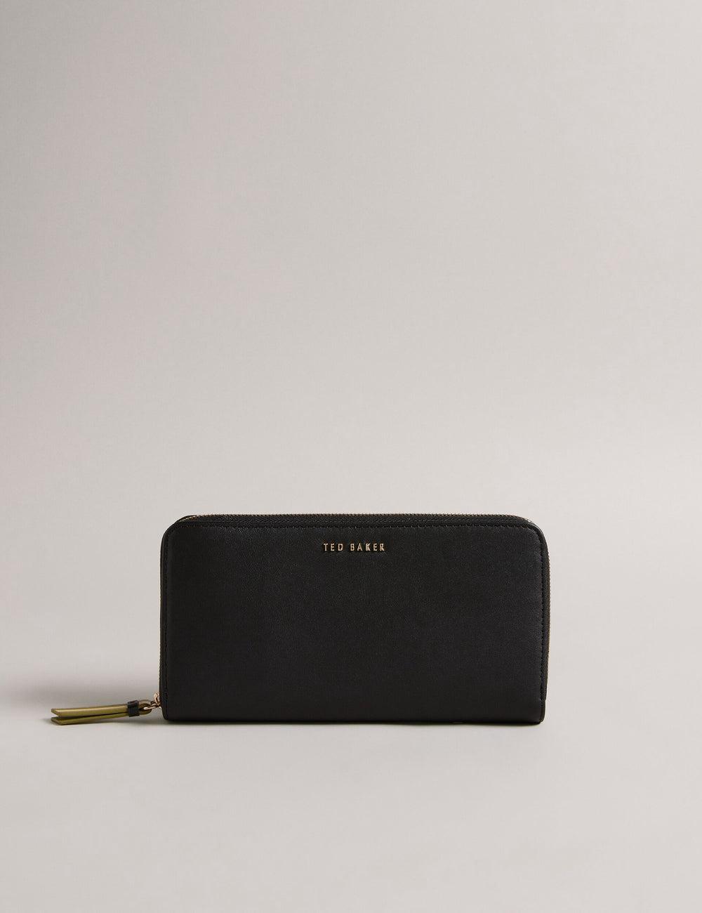 Carteras Ted Baker DARCIEA - Smooth Leather Zip Around Large Mujer Negras | BXIQ-67219