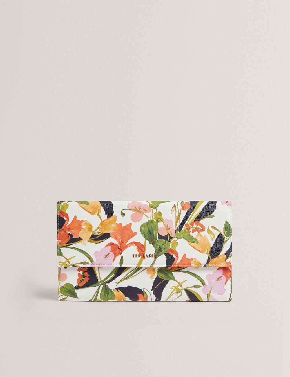 Carteras Ted Baker JACIIIE - Floral Print Faux Leather Travel Mujer Blancas | WDOB-41582