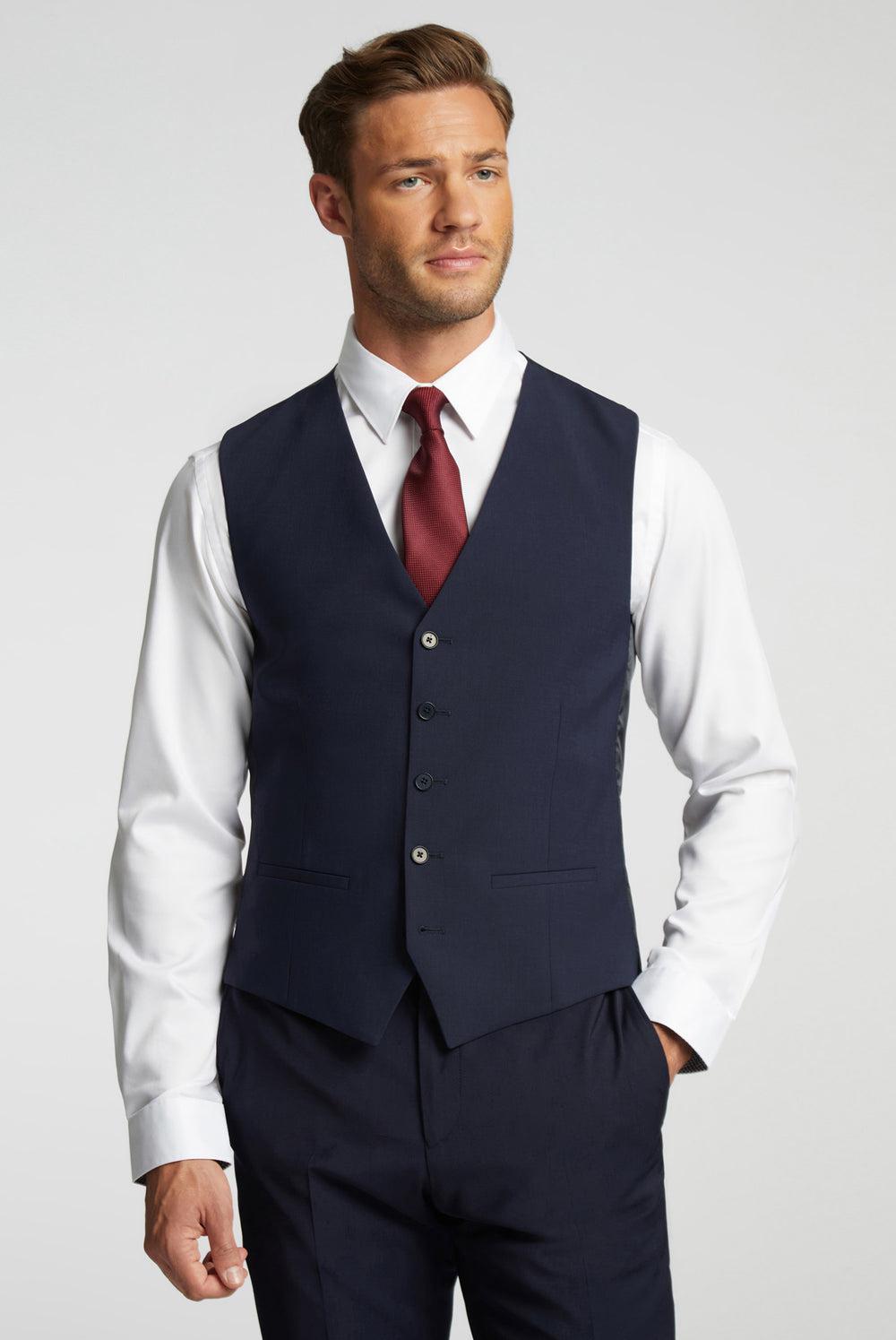 Chaleco De Traje Ted Baker PANAMA - Wool Blend Slim Fit Hombre Azul Marino | TYDP-67038