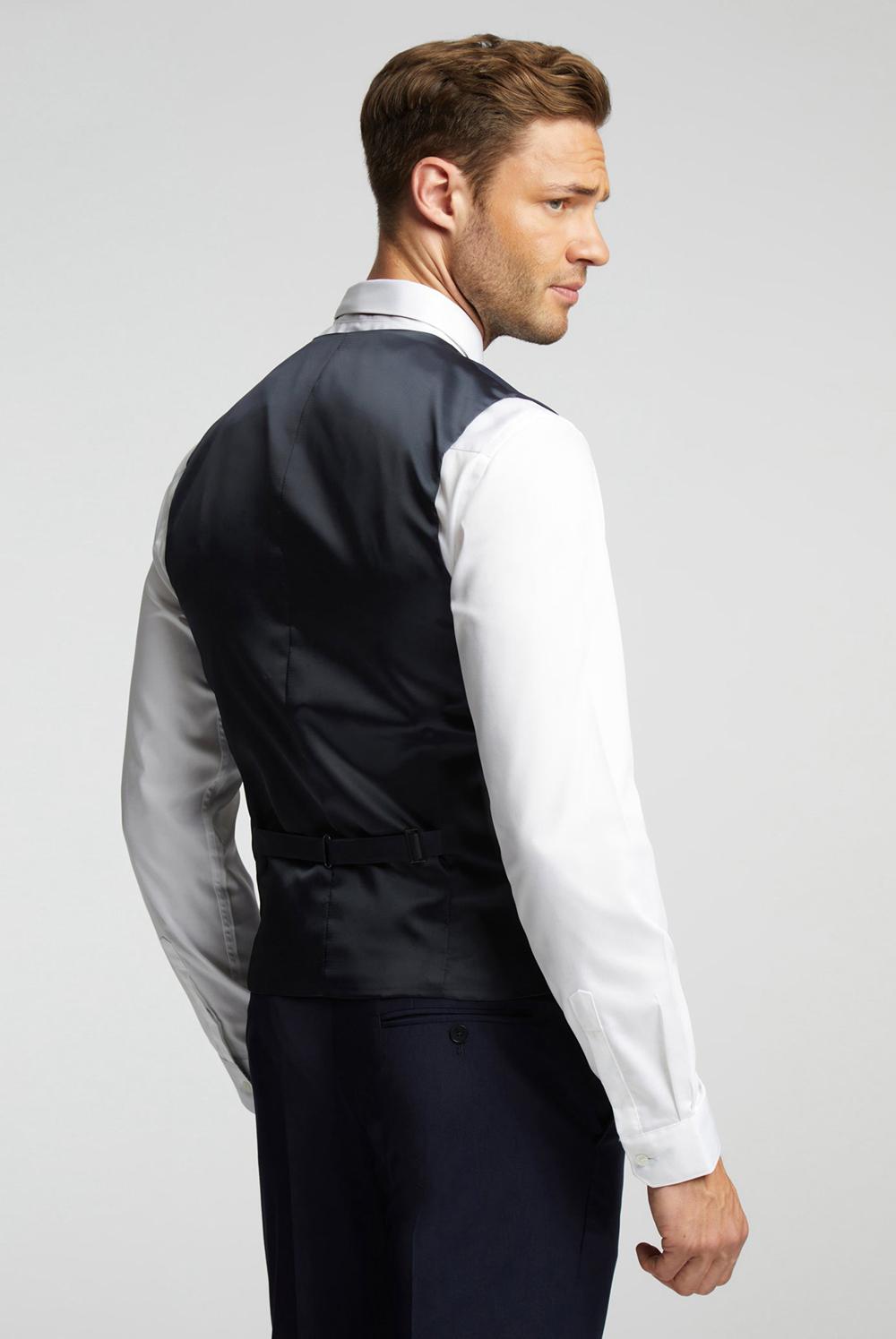 Chaleco De Traje Ted Baker PANAMA - Wool Blend Slim Fit Hombre Azul Marino | TYDP-67038
