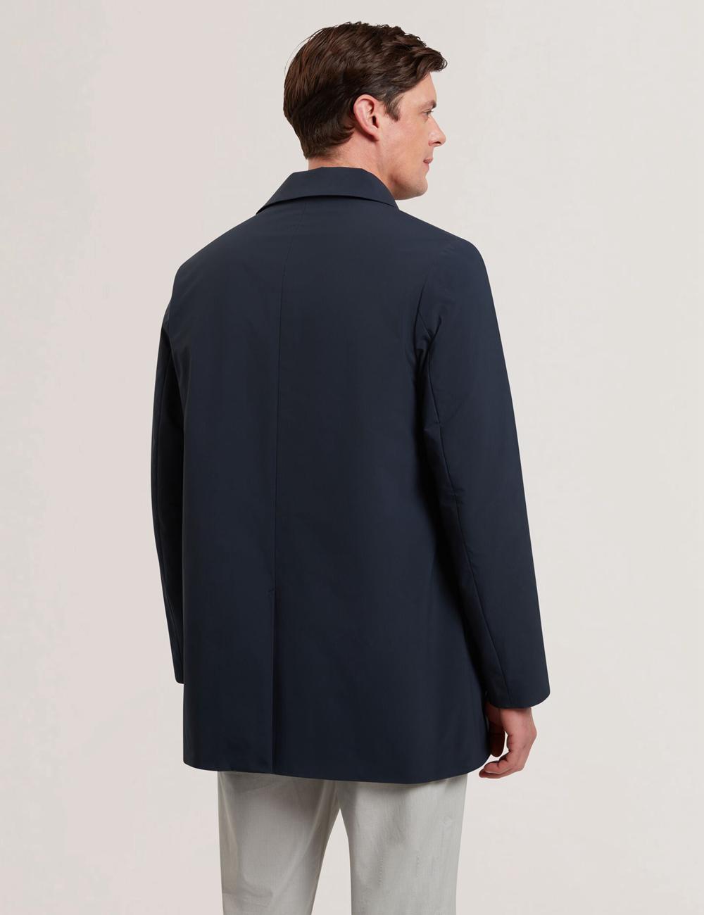 Chaquetas Ted Baker HUMMELS - Lightweight Short City Mac Hombre Azul Marino | FTIP-91835