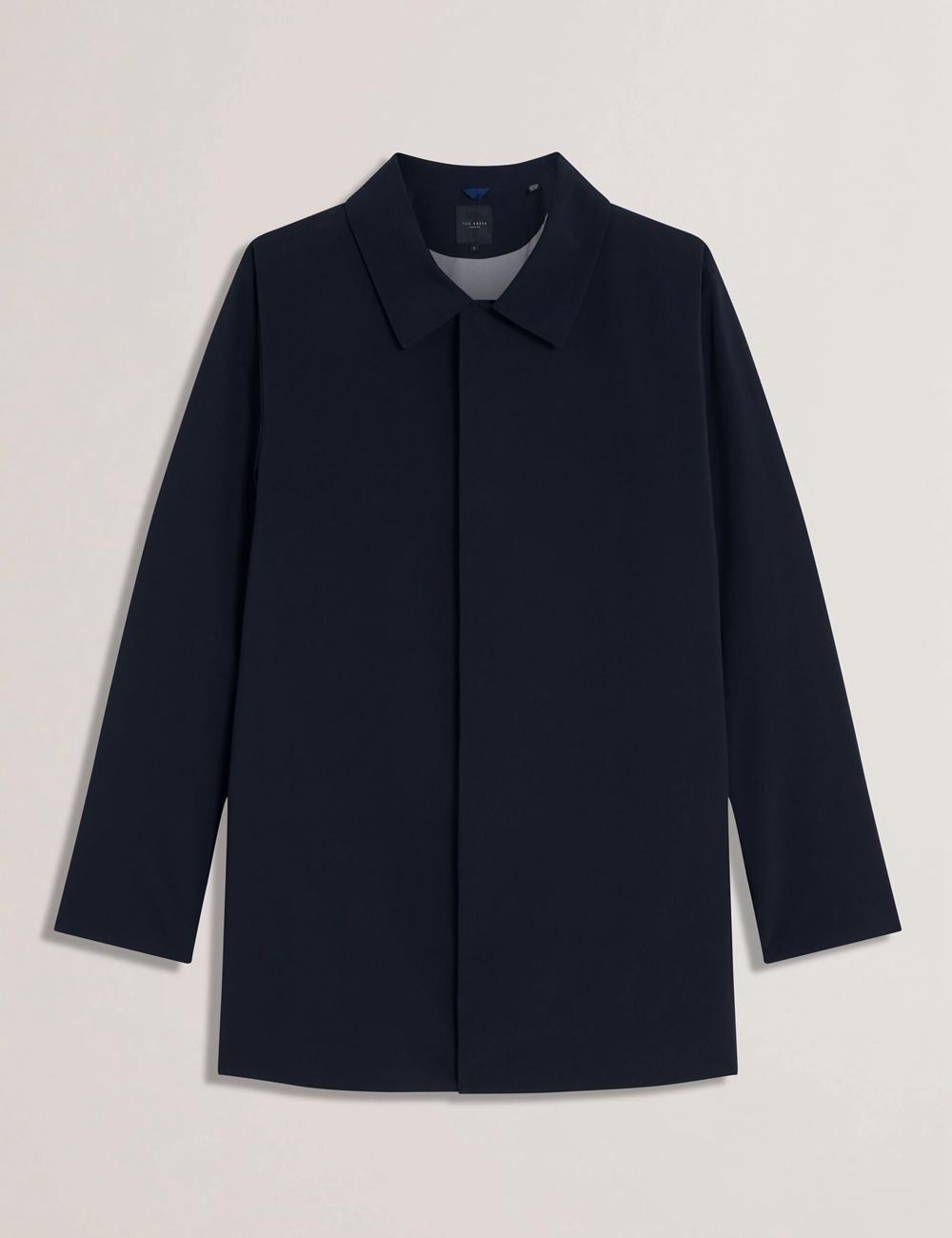 Chaquetas Ted Baker HUMMELS - Lightweight Short City Mac Hombre Azul Marino | FTIP-91835