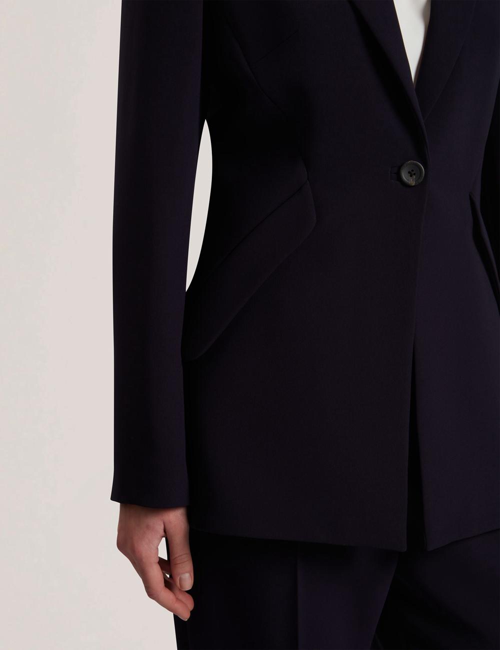 Chaquetas Ted Baker MANABL - Slim Fit Single Breasted Tailored Blazer Mujer Azul Marino | YDNO-84317