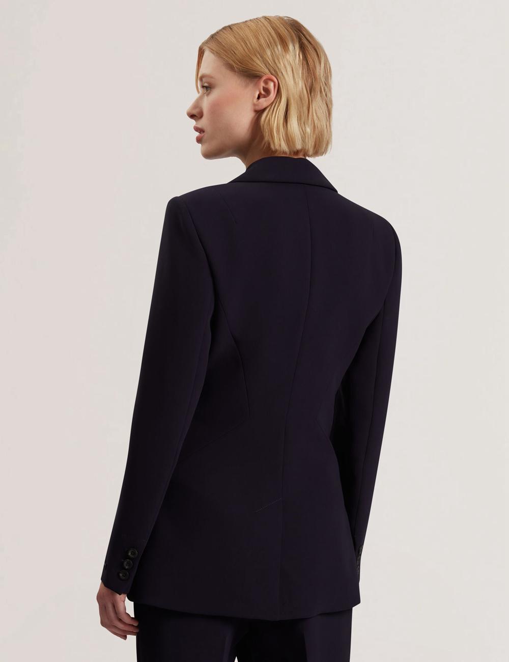 Chaquetas Ted Baker MANABL - Slim Fit Single Breasted Tailored Blazer Mujer Azul Marino | YDNO-84317