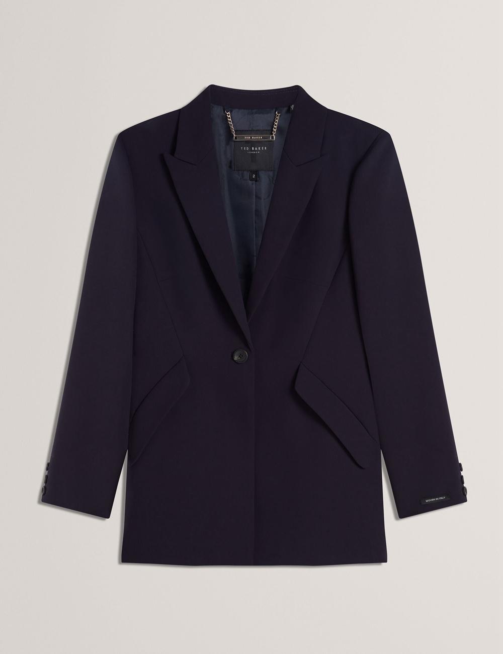 Chaquetas Ted Baker MANABL - Slim Fit Single Breasted Tailored Blazer Mujer Azul Marino | YDNO-84317