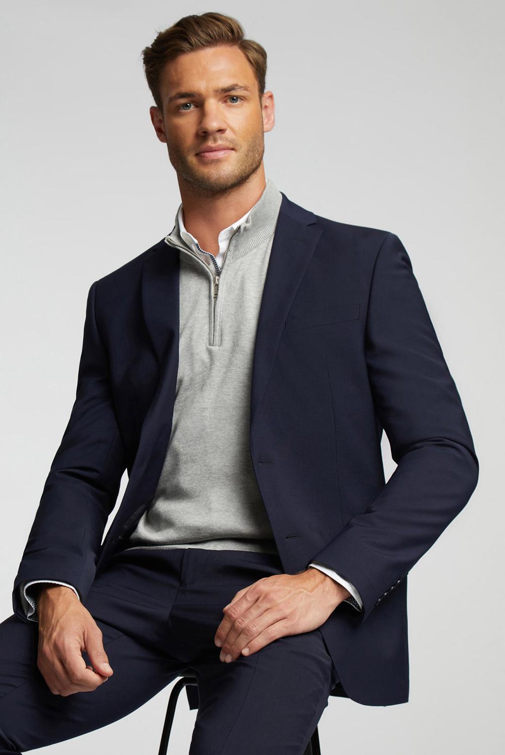Chaquetas Ted Baker PANAMA - Wool Blend Slim Fit Suit Hombre Azul Marino | CKIL-84526
