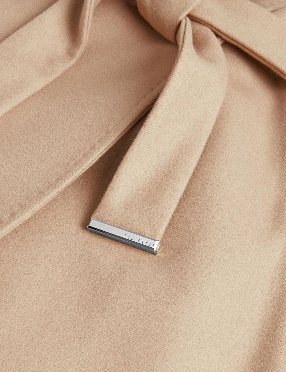 Chaquetas Ted Baker ROSE - Midi Length Belted Wool Wrap Coat Mujer Camel | CWSD-74368