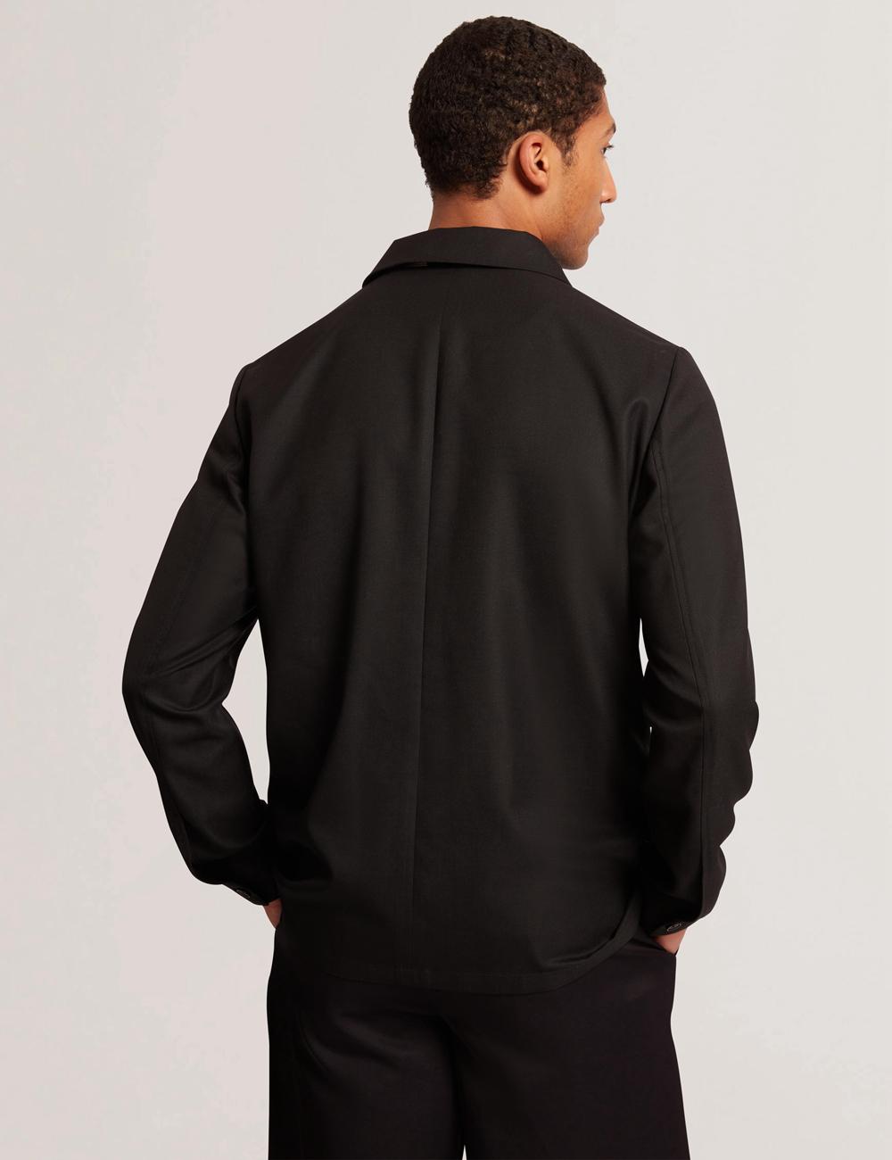Chaquetas Ted Baker SELWYNJ - Lightweight Wool Blend Hombre Negras | YVMQ-19638