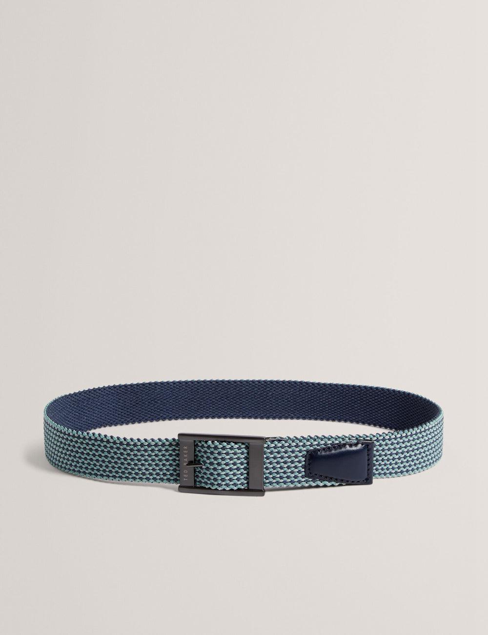 Cinturones Ted Baker COLUMMM - Reversible Woven Elasticated Hombre Azul Marino | NITF-58246