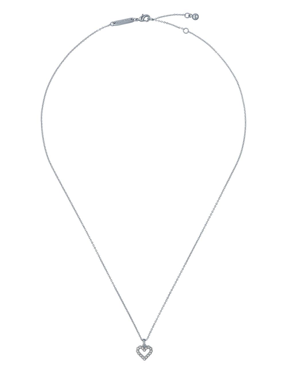 Collares Ted Baker AMORE - Crystal Open Heart Pendant Mujer Plateadas | FSLR-59612