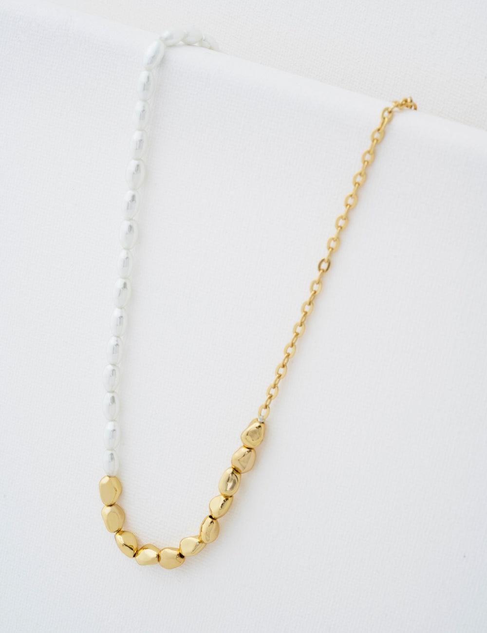 Collares Ted Baker ILENIE - Island Pearl Beaded Mujer Doradas | ZTIG-48573