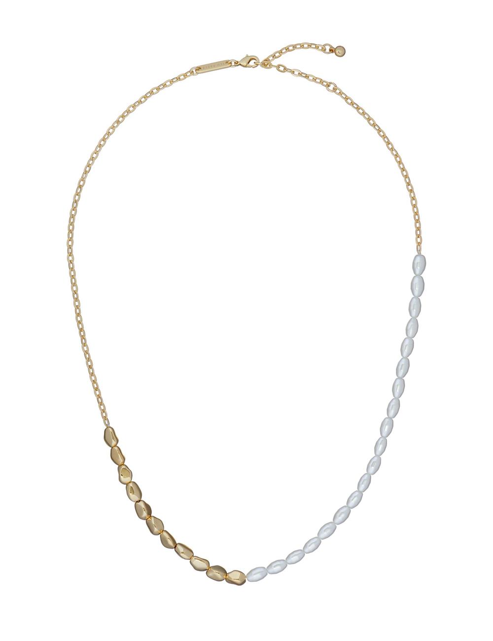 Collares Ted Baker ILENIE - Island Pearl Beaded Mujer Doradas | ZTIG-48573