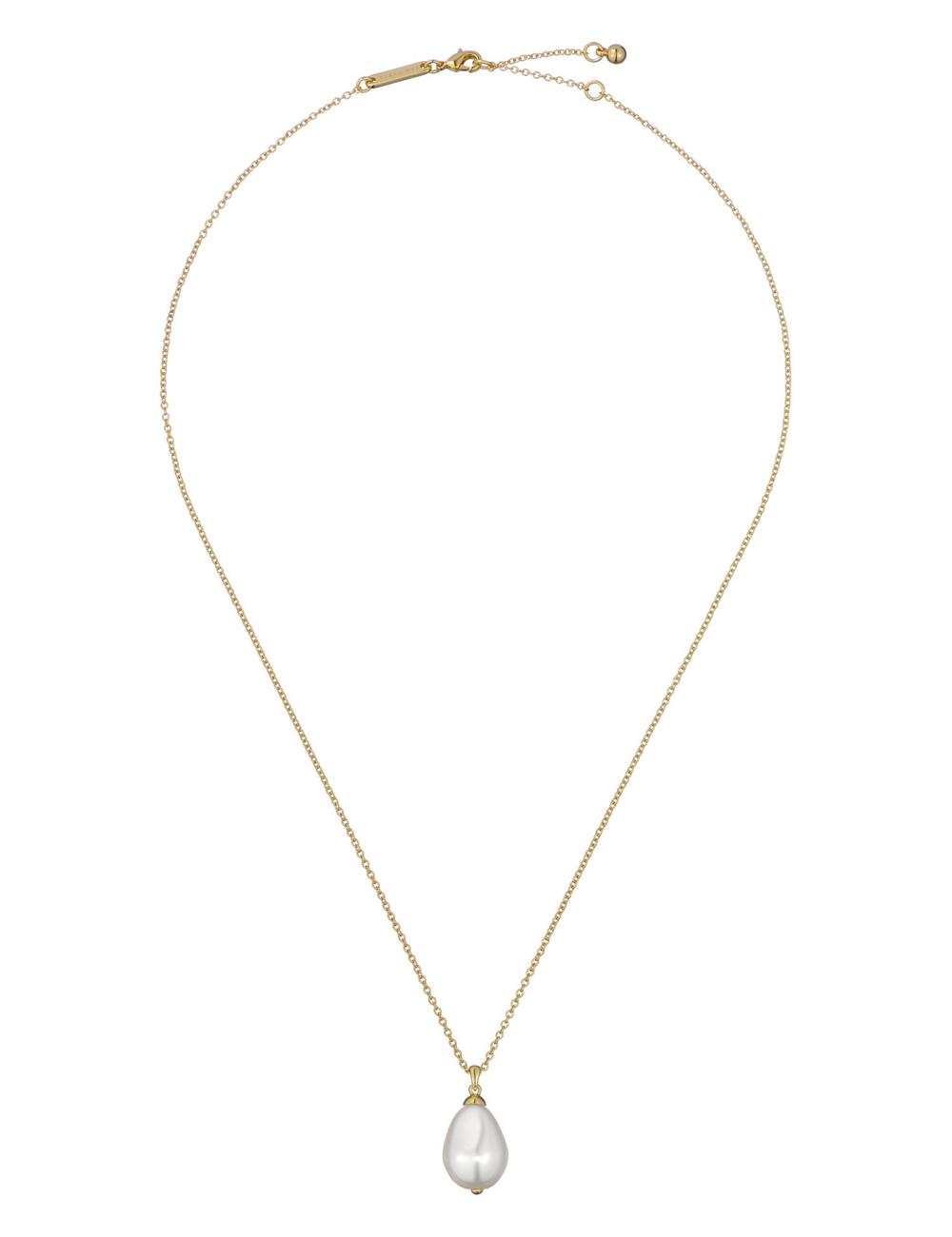Collares Ted Baker PARMLIA - Pearl Drop Pendant Mujer Doradas | DFMG-60475