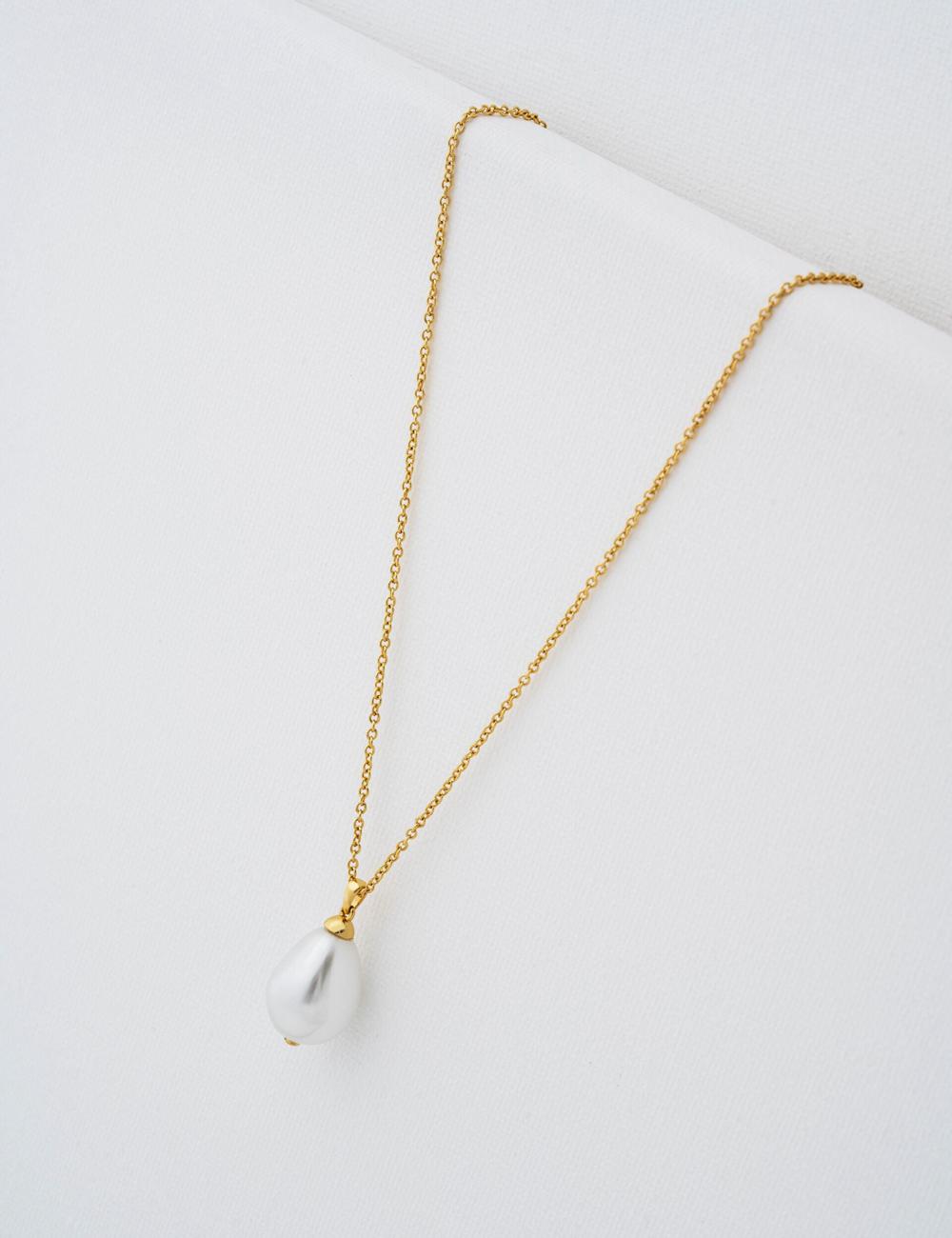 Collares Ted Baker PARMLIA - Pearl Drop Pendant Mujer Doradas | DFMG-60475